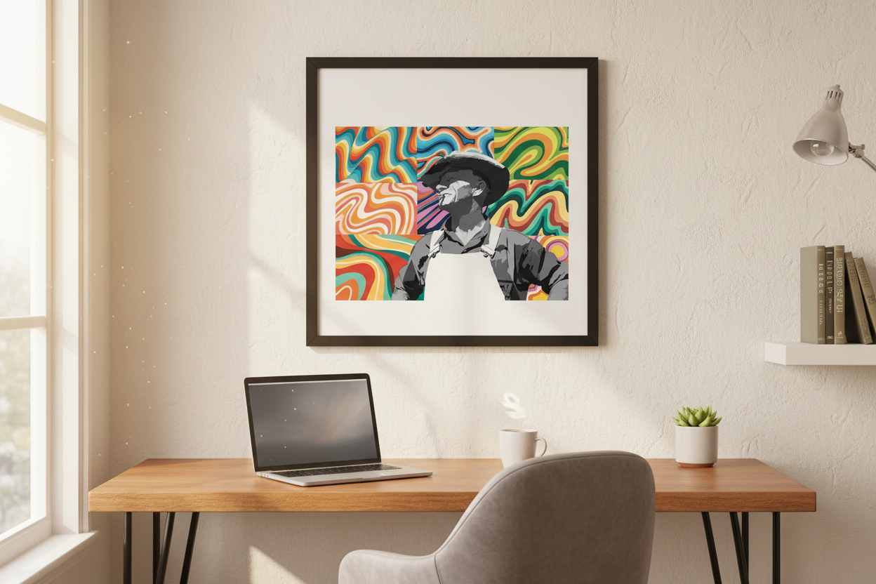Lone Ranger Poster in Home Office