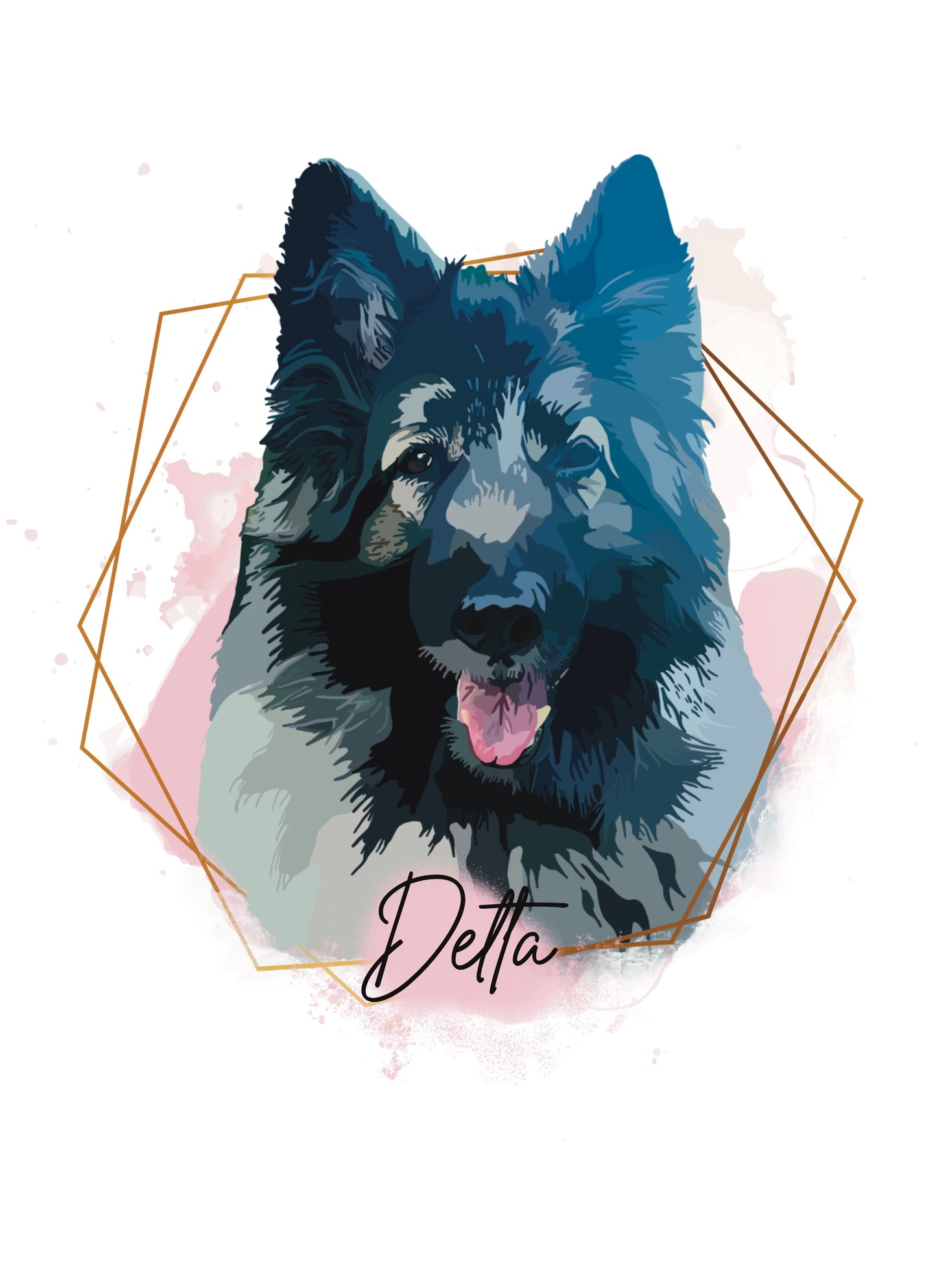 Digital Pet Portrait
